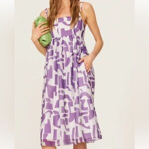 Baum pferdgarten size xsmall or 34 aspen geo midi dress